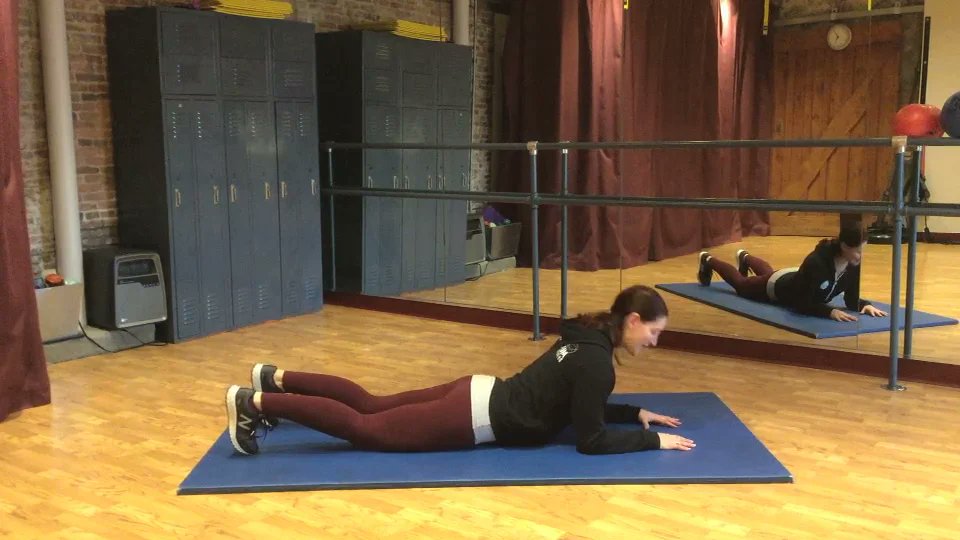 momentumri's tweet card. Preventing Back Pain- Cobra to Child's Pose