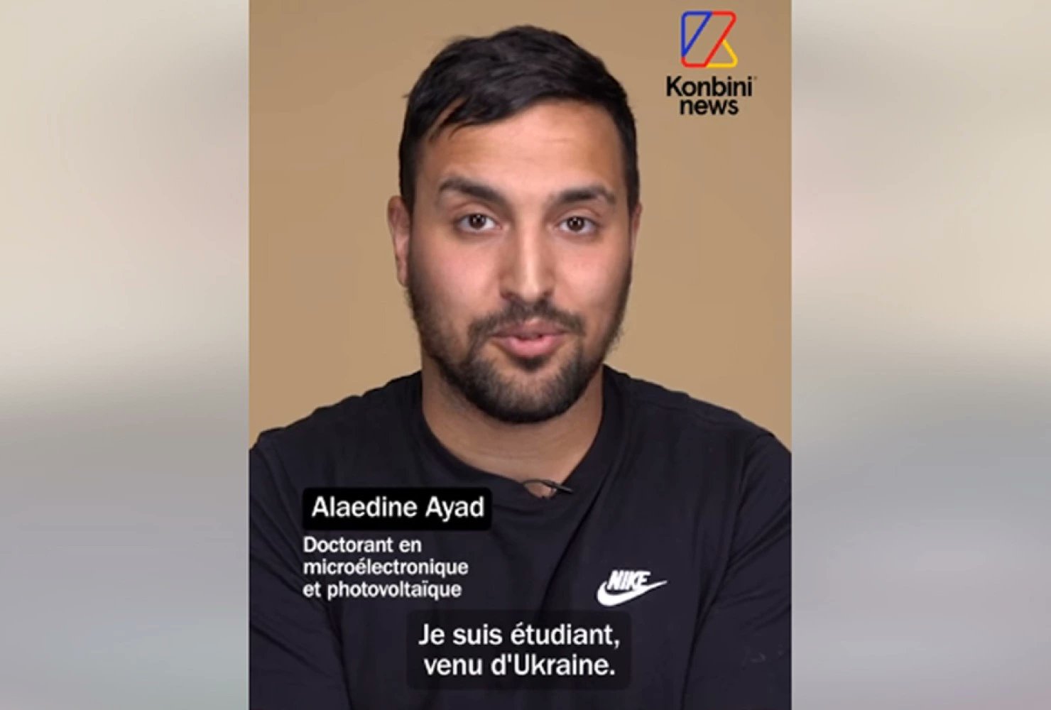 LCDProches's tweet card. Mon témoignage en vidéo : KONBINI NEWS - Alaedine a fui la guerre en Ukraine et risque désormais l'expulsion du territoire français à cause de...
