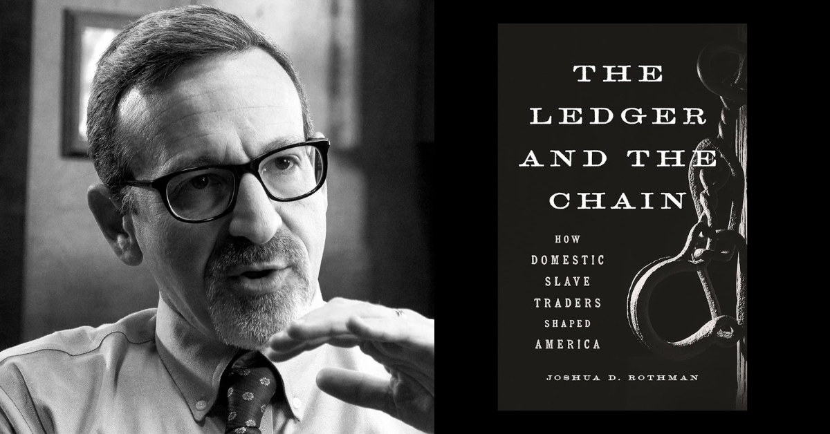 TFamilytreegirl's tweet card. Author Joshua Rothman delves into the dark and often overlooked history of domestic slave traders in America. His groundbreaking book, Ledger and the Chain: How Domestic Slave Traders Shaped Americ...