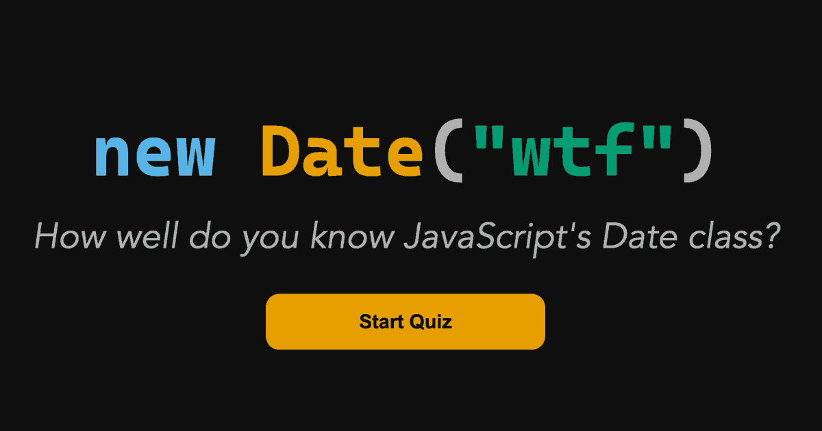 daviesgeek's tweet card. How well do you know JavaScript's Date class?
