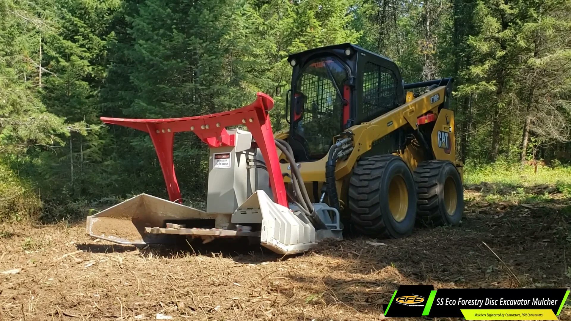 AdvancedForest's tweet card. Advanced Forest Equipment SS Eco Forestry Disc Mulcher in action on...