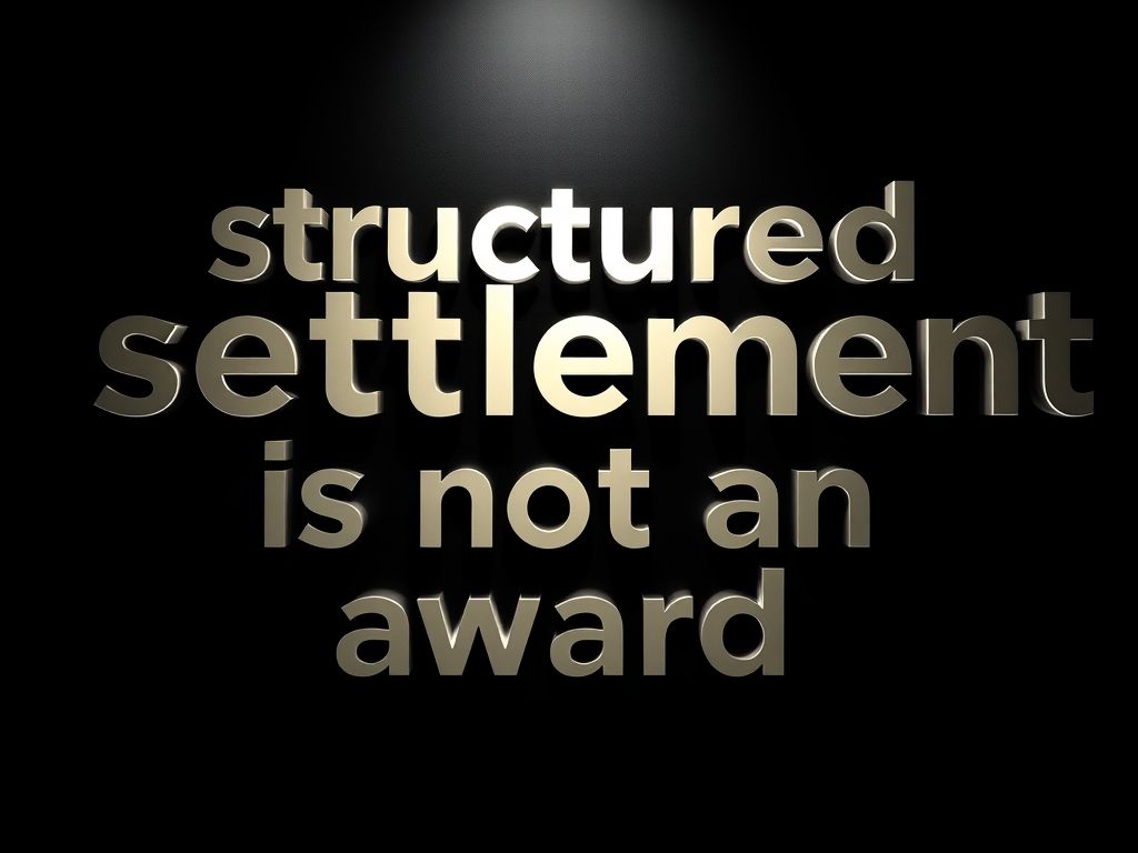 JDDarer's tweet card. A structured settlement is NOT an award.  A settlement is a compromise. A structured settlement may be part of the compromise. There has to be a "meeting of the minds". There has to be an agreement. ...