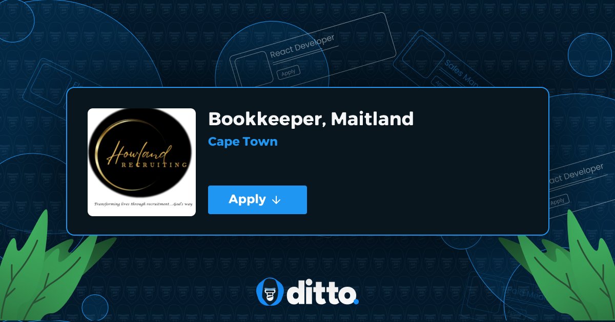 HowlandRec2024's tweet card. Ready to move up? Welcome to Ditto Jobs. Discover thousands of new opportunities daily! Sign up and kickstart your job search today.