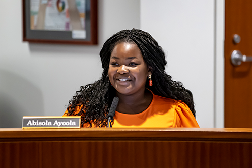 HCPSS's tweet card. Maryland Governor Wes Moore on June 14, 2023, named Wilde Lake High School student Abisola Ayoola as the Maryland State Student Member of the Board of Education (SMOB).