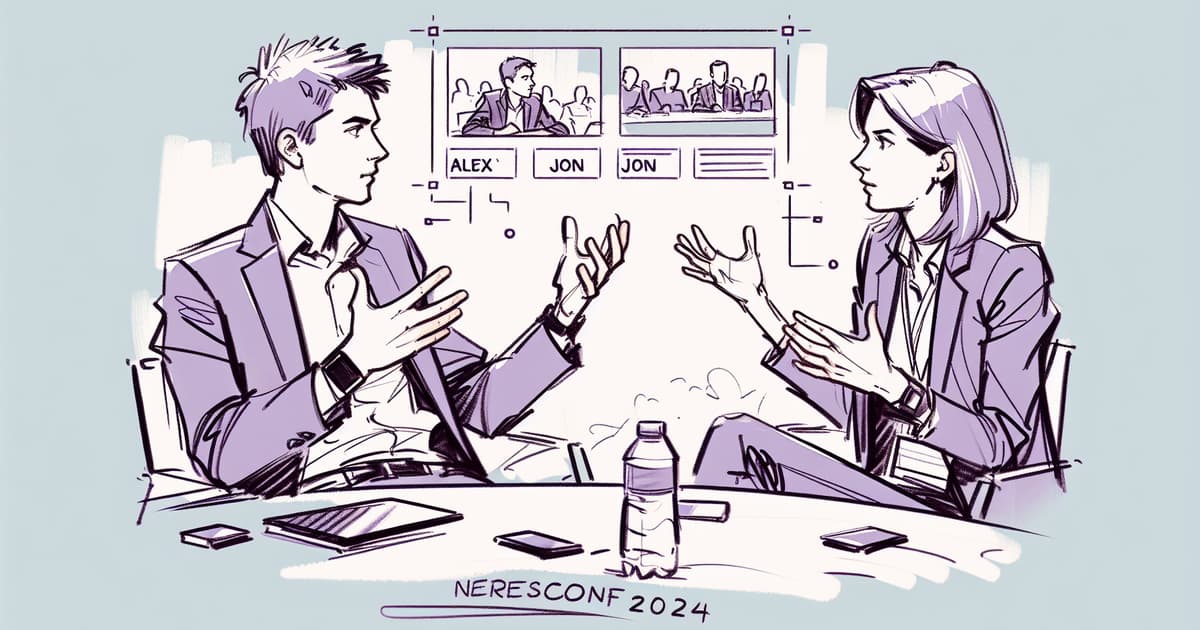 elixirmerge's tweet card. Lars chats with Alex McLain and Jon Carstens about NervesConf 2024.