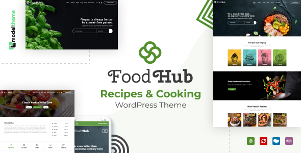stylelibreview's tweet card. Foodhub – это профессиональная тема WordPress со списком рецептов еды. Теперь в тему включены две разные демонстрации листинга: общие рецепты (основная демонстрация) и веганские рецепты. ...