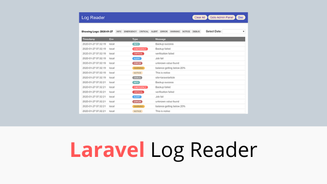 laravelarticle's tweet card. Release v1.0.6 · haruncpi/laravel-log-reader