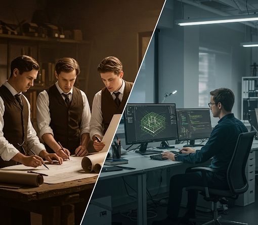 limenleap's tweet card. The Architect, the Tool, and the Lost Connection Over the centuries, something precious has been lost. The tool designer, the tool maker, and the tool user were once the same person. A craftsperson...