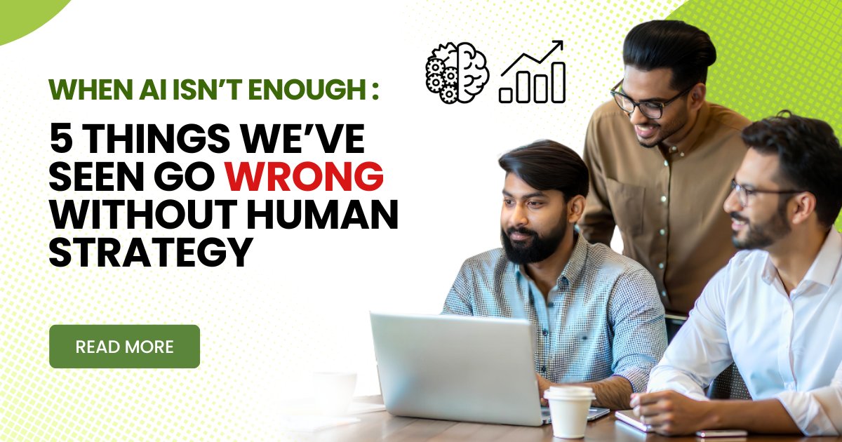 refreshideas's tweet card. Discover 5 costly mistakes businesses make when relying on AI without a human strategy—and how to avoid them with a clear blueprint for growth.
