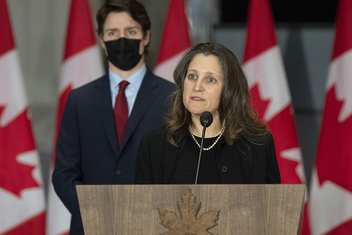 Justin_Ling's tweet card. Ahead of the latest sanctions, Canada’s Chrystia Freeland worked with her Ukrainian counterparts to win over skeptics.
