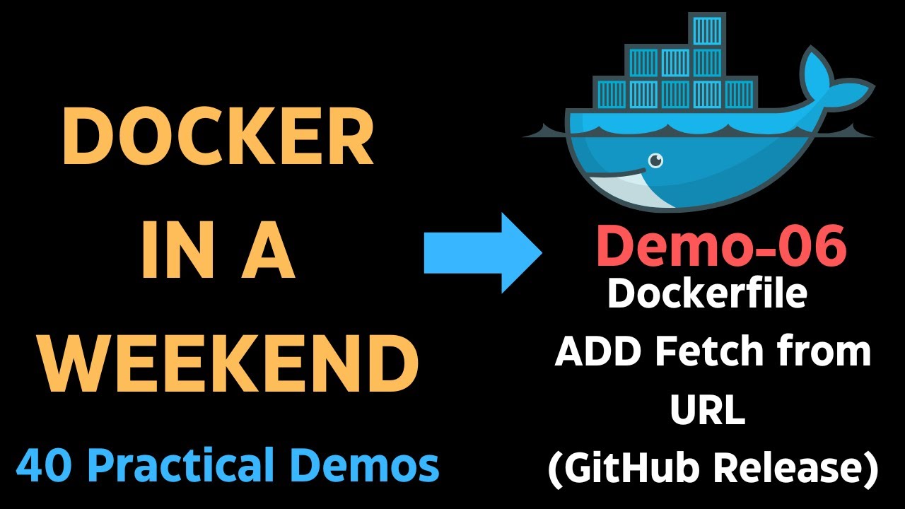 stacksimplify's tweet card. Dockerfile Demo: Using ADD to Fetch Files from a URL