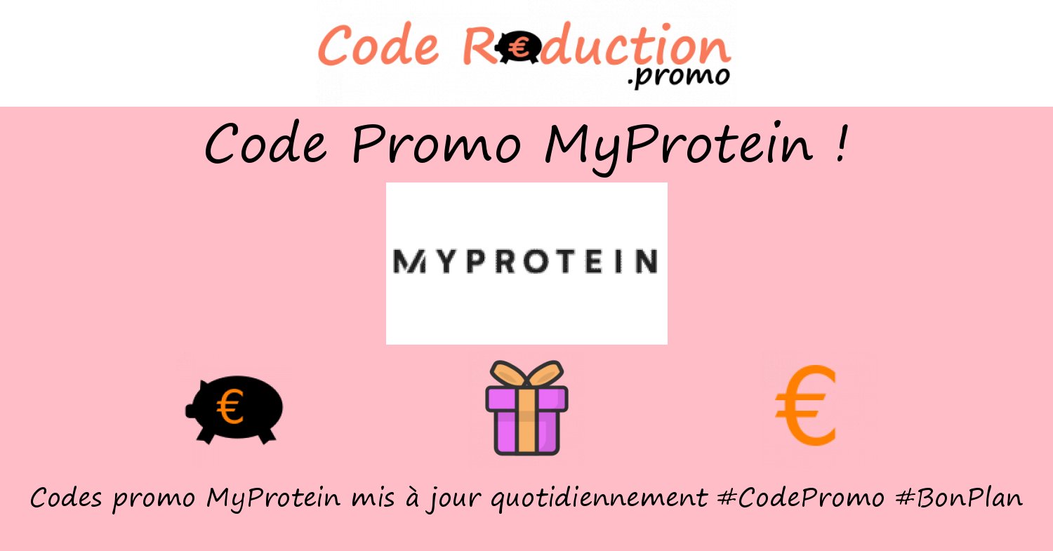 CodeReduc_off's tweet card. ᐅ Trouvez un code promo MyProtein valide ⭐ Obtenez des réductions exclusives en utilisant un ❤❤❤ code promo MyProtein ❤❤❤ Novembre 2025