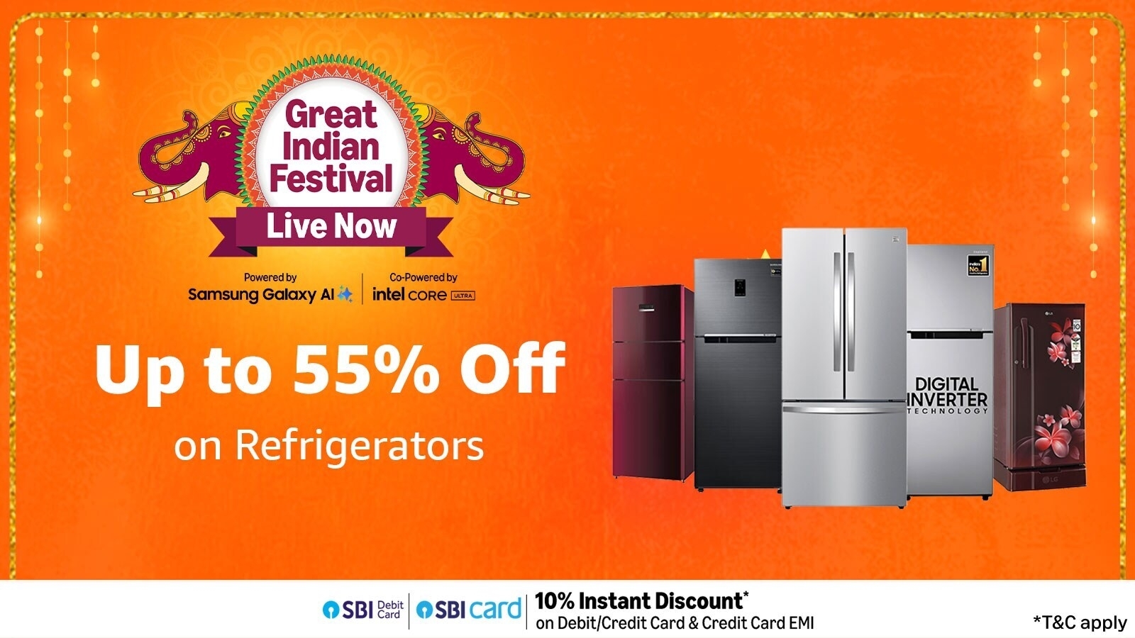 HTTech's tweet card. Explore single-door refrigerators under ₹12,000 during Amazon Great Indian Festival Sale. Get top brands, energy-efficient models, and exclusive discounts.