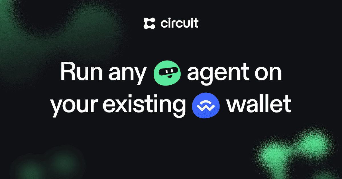 0xfoobar's tweet card. Circuit lets you run any financial agent on your existing crypto wallet. Run sophisticated strategies like yield optimization, automated trading, or narrative tracking across top blockchains like...