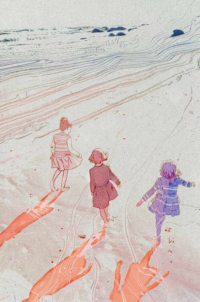 chriscflow's tweet card. „On a Sunday Morning“ Collection As the sun gently rises over the horizon, casting its golden rays upon the tranquil seaside, a morning of poetic grace unfurls. Children dart and play along the...