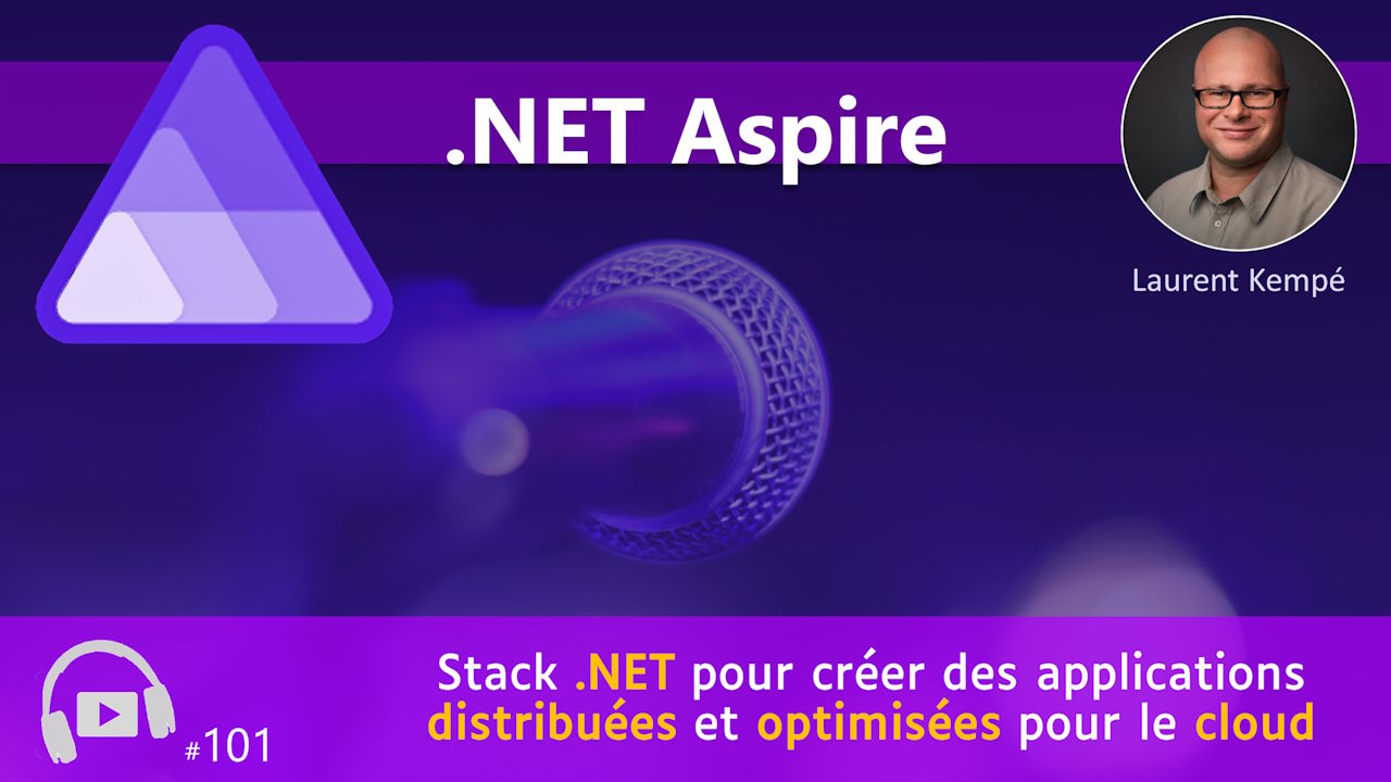 DevAppsPodcast's tweet card. .NET Aspire est une toute nouvelle stack de l'écosystème .NET, destinée à permettre de créer des applications distribuées optimisées pour le cloud.
