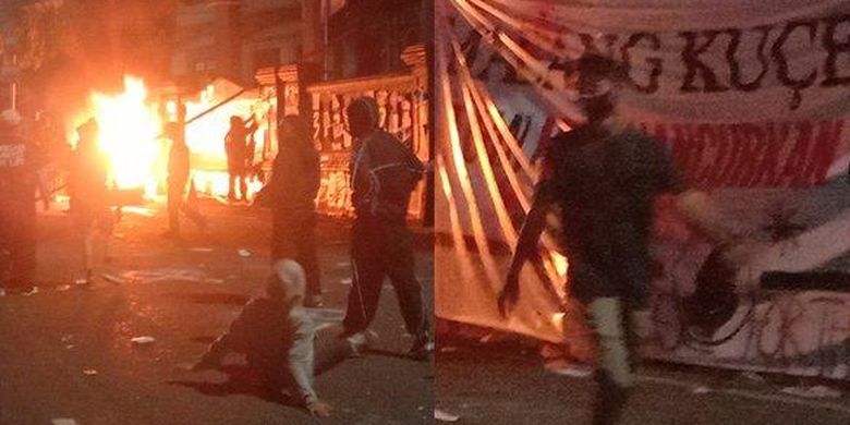 kompascom's tweet card. Menurut rilis dari Aliansi Suara Rakyat (ASURO), sejumlah korban berjatuhan dalam insiden tersebut dan 10 orang massa aksi dilaporkan hilang kontak.