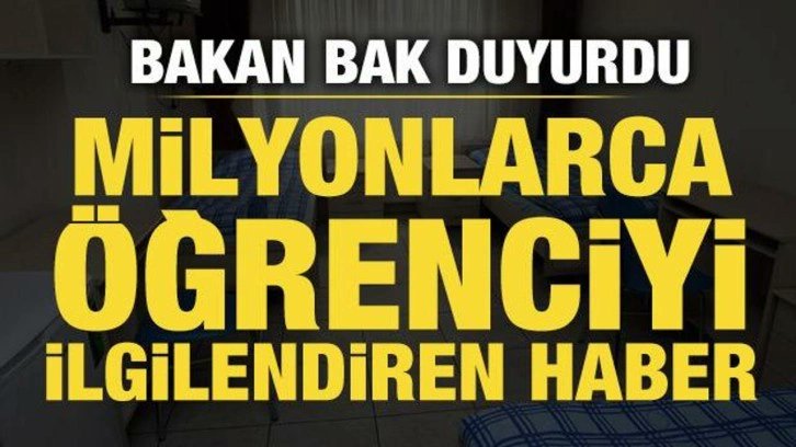 haberEsha's tweet card. Gençlik ve Spor Bakanı Osman Aşkın Bak, yükseköğretim öğrencileri için Gençlik ve Spor Bakanlığı yurt başvurularının başladığını duyurdu.