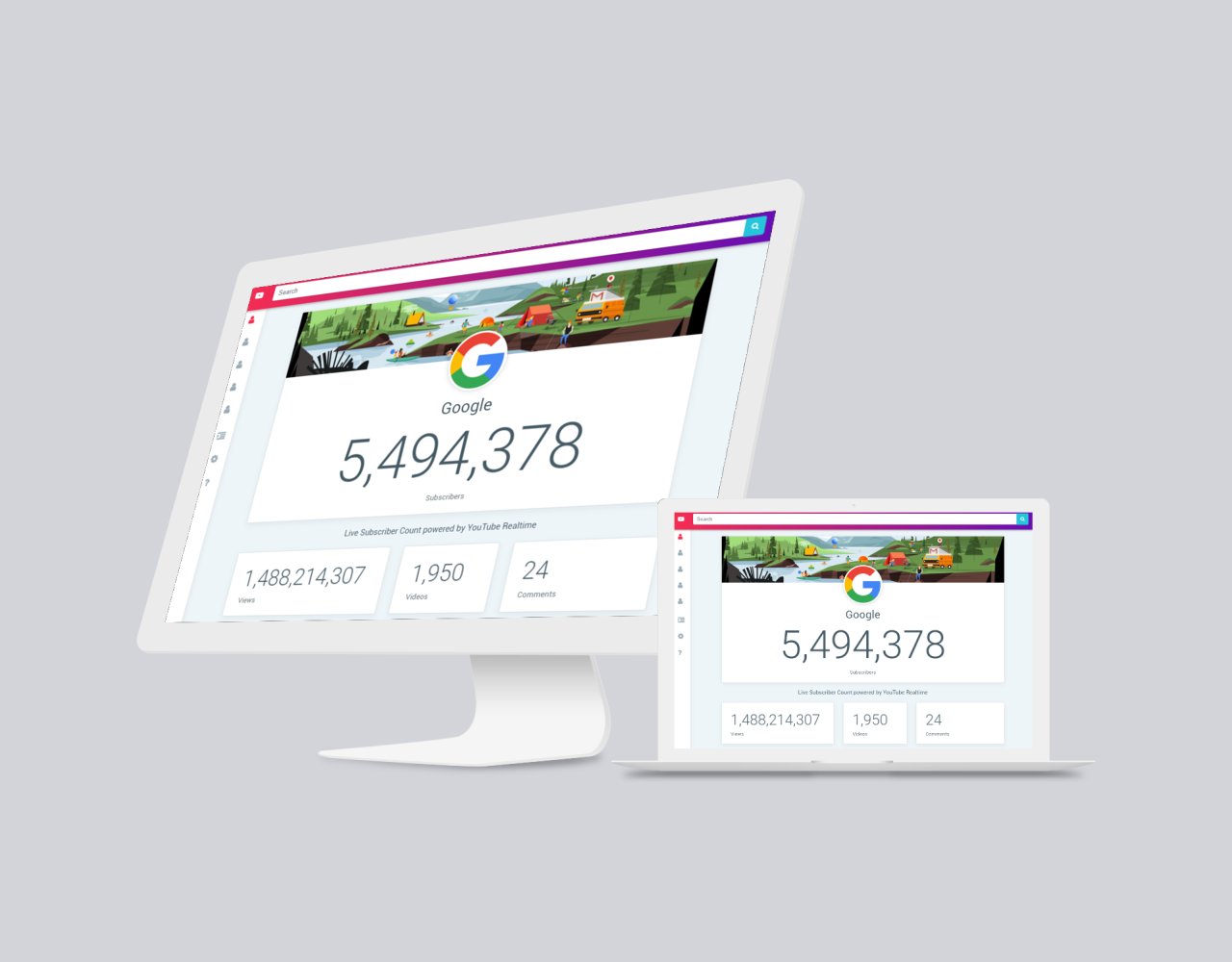 techdesignhd_'s tweet card. YouTube Realtime is the easiest way to view the live subscriber count for any YouTuber on the planet! Simply enter the channel name, or ID and you are good to go!