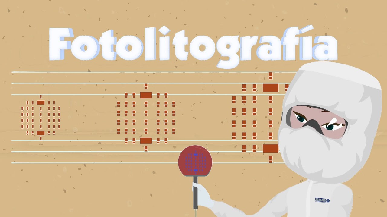imb_cnm's tweet card. Procesos de fabricación de un chip: la Fotolitografía