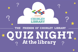 ChorleyLibrary's tweet card. Our wonderful quiz night is back! Come in a team (or by yourself! We'll find a team for you - it's a great way to meet people!)