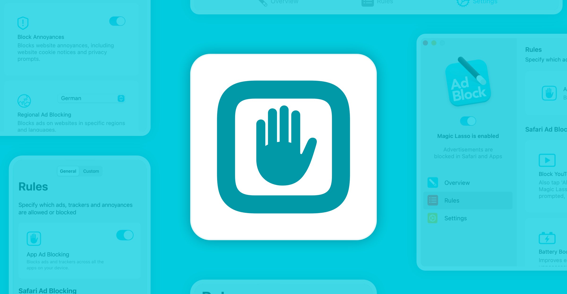 magiclassoco's tweet card. Magic Lasso Adblock v5.0 now lets you block ads and trackers across all apps on your iPhone, iPad, or Mac — not just in Safari.