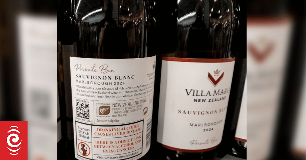 AlcoholIreland's tweet card. A warning label about the direct link between alcohol and fatal cancers now appears on Villa Maria wines sold in Ireland.
