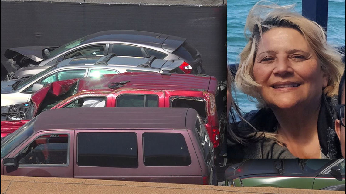 DorianHargrove's tweet card. Tow yard workers found Monica Cameroni De Adams in her car dead one month after a drunk driver hit her car on Clairemont Mesa Boulevard.