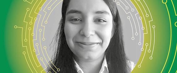 JAXenter's tweet card. Wir stellen inspirierende Frauen vor, die erfolgreich in der IT-Branche Fuß gefasst haben. Heute: Yasemin Koc.