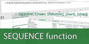 ExcelUnplugged's tweet card. SEQUENCE function sits in top 10 helper functions of modern Excel. The scenarios of combining it with other Excel function just seems endles.