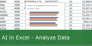 ExcelUnplugged's tweet card. Analyze Data is a powerful feature that provides high-level summaries, visuals in the form of different charts that show trends and patterns.