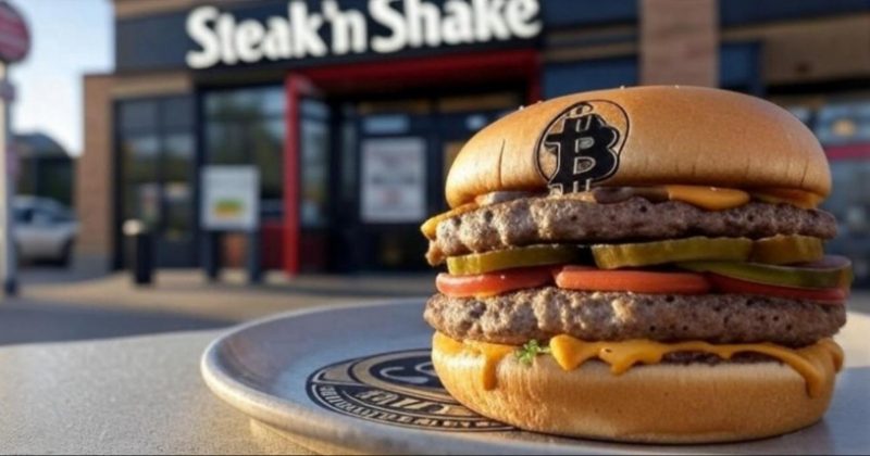 Gab6611's tweet card. Steak 'n Shake nationwide Bitcoin payments rollout uses Lightning Network, marking a significant shift in fast-food transactions.