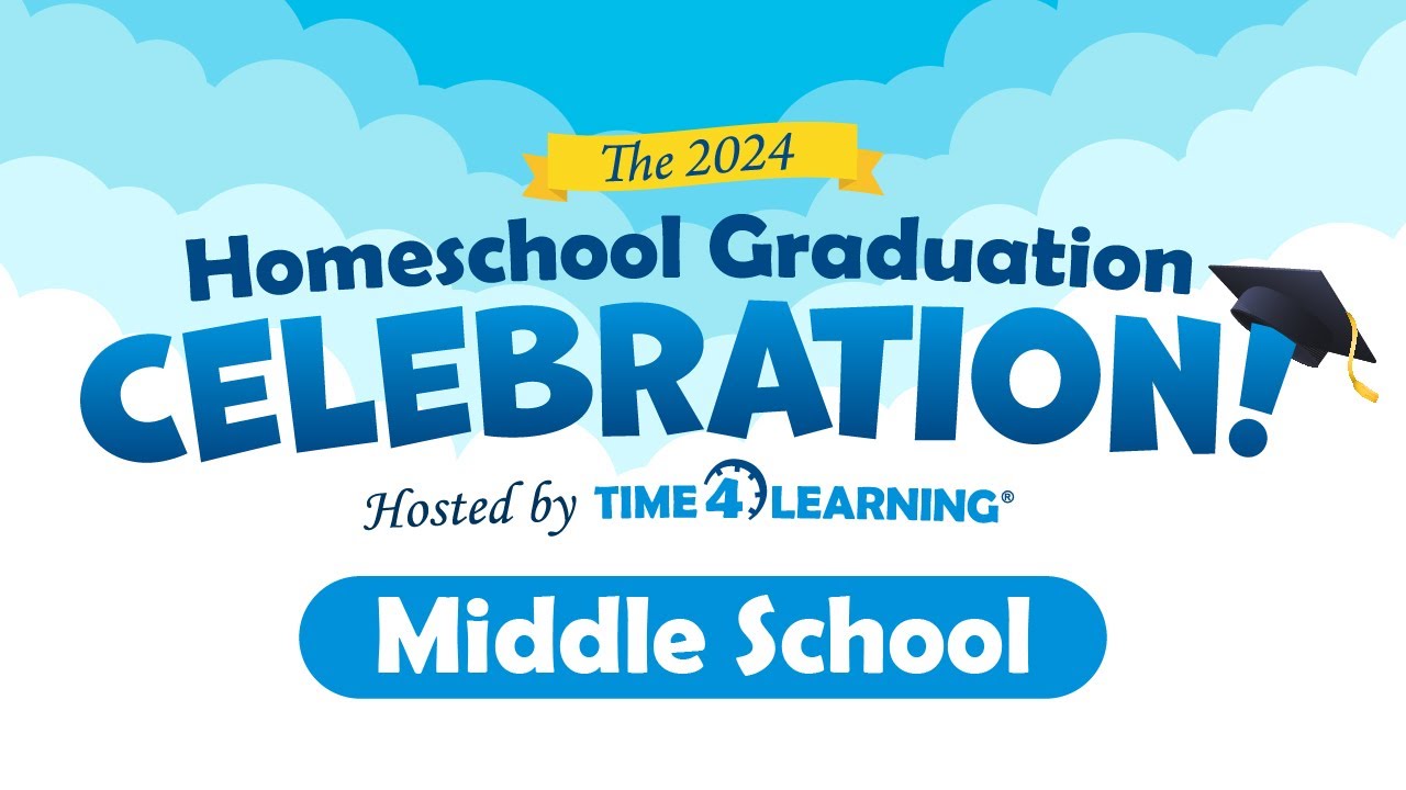 Time4Learning's tweet card. The 2024 Homeschool Graduation Celebration: Middle School | Time4Le...
