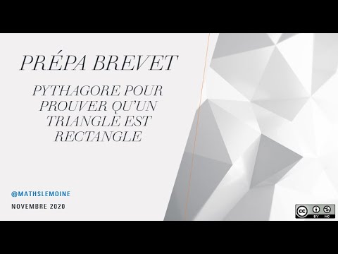 MathsLemoine's tweet card. Prepa Brevet : Réciproque de Pythagore