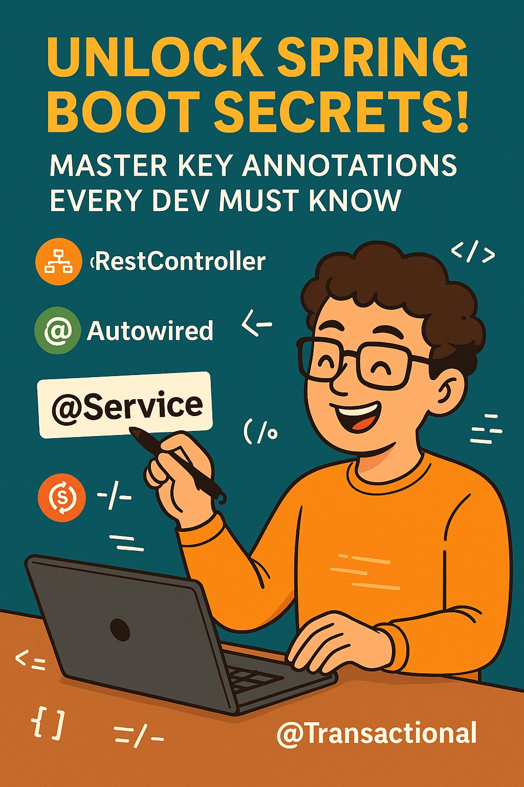 BuildCatalyst's tweet card. From @RestController to @Transactional, this guide breaks down every major Spring Boot annotation you need to know (and remember) before…
