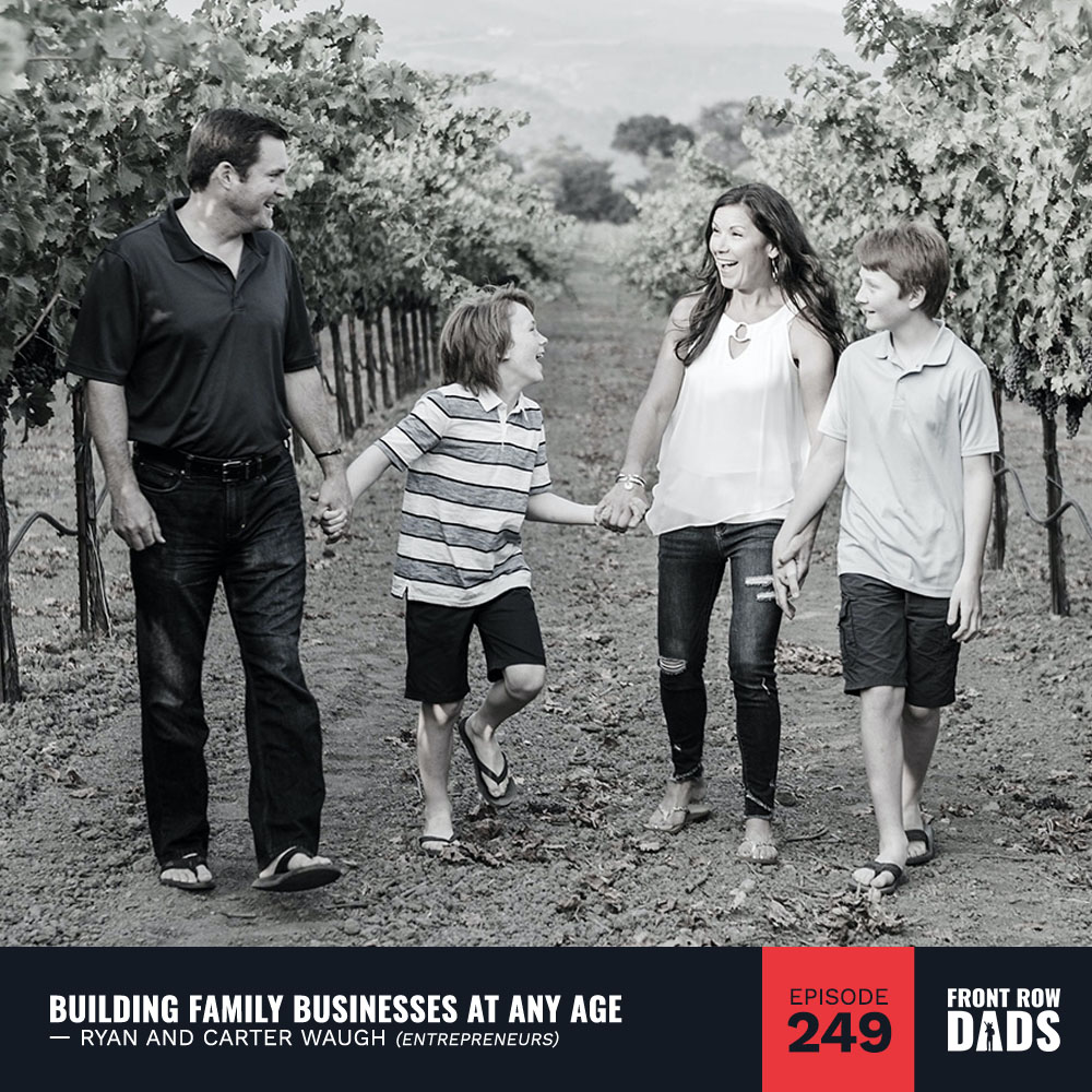 FrontRowDads's tweet card. Carter came to his Dad with a business idea when he was eight years old. They've raised over $40,000 and now have a family business