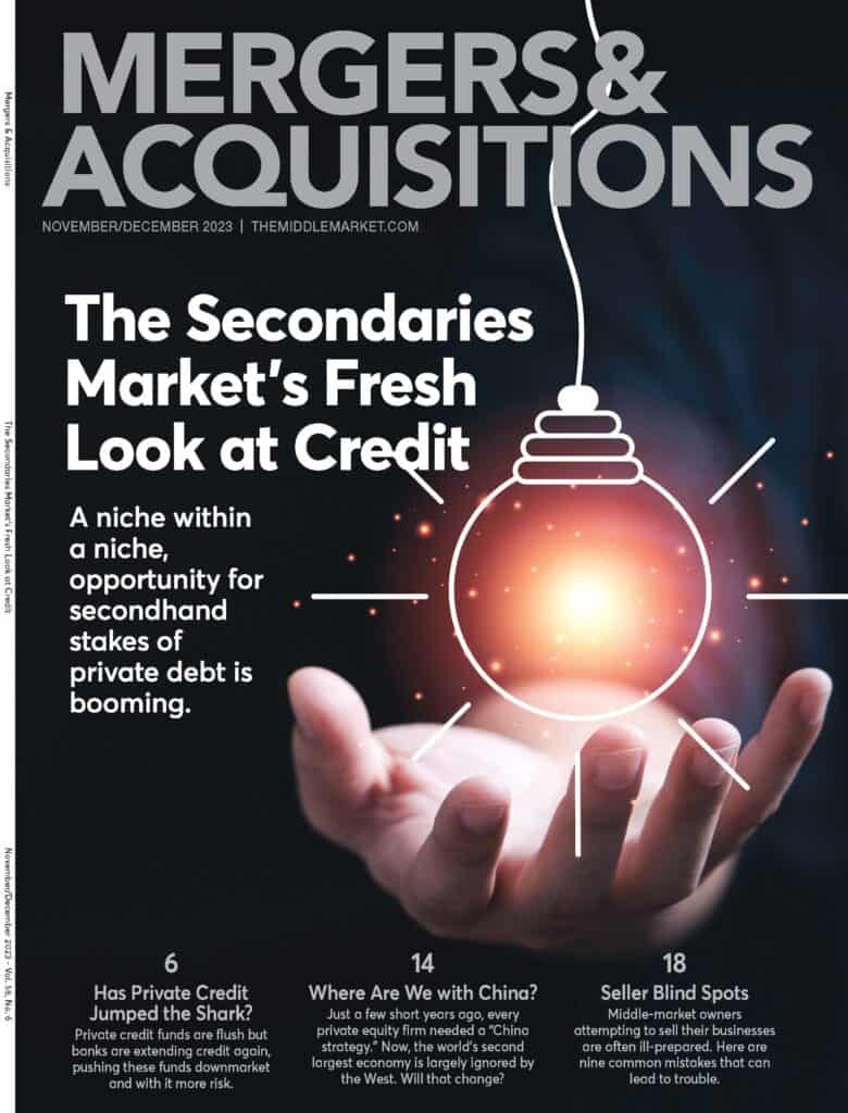 SoftwareEquityG's tweet card. A niche within a niche, opportunity for secondhand stakes of private debt is booming.