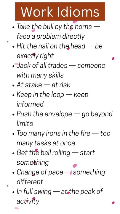 m_adil80's tweet card. Work Idioms – Quick English Learning #Shorts #idioms #idiomsandphra...