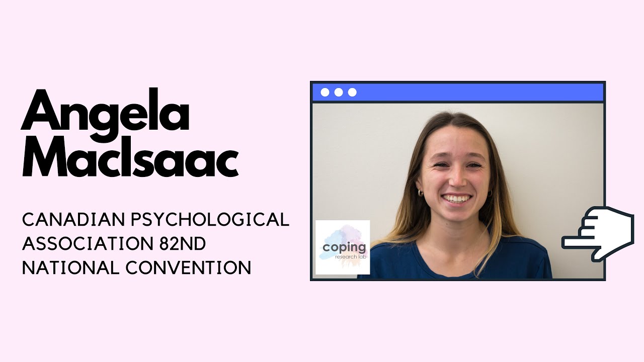CopingLab's tweet card. Angela MacIsaac (2021) Canadian Psychological Association 82nd...