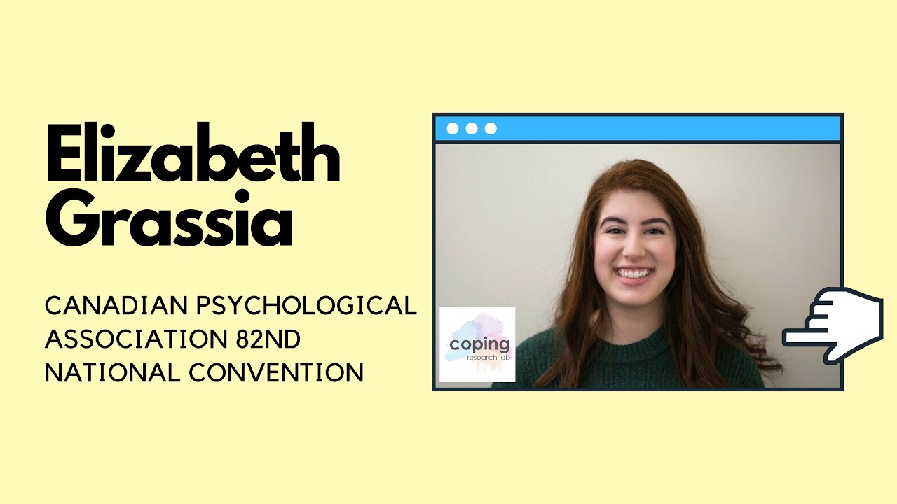 CopingLab's tweet card. Elizabeth Grassia (2021) Canadian Psychological Association 82nd...