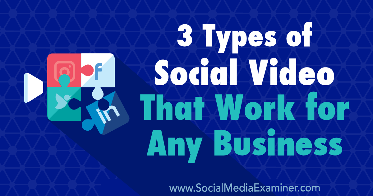 socialinsiderio's tweet card. Discover three types of social video that work for any business on IGTV, Twitter, and LinkedIn.