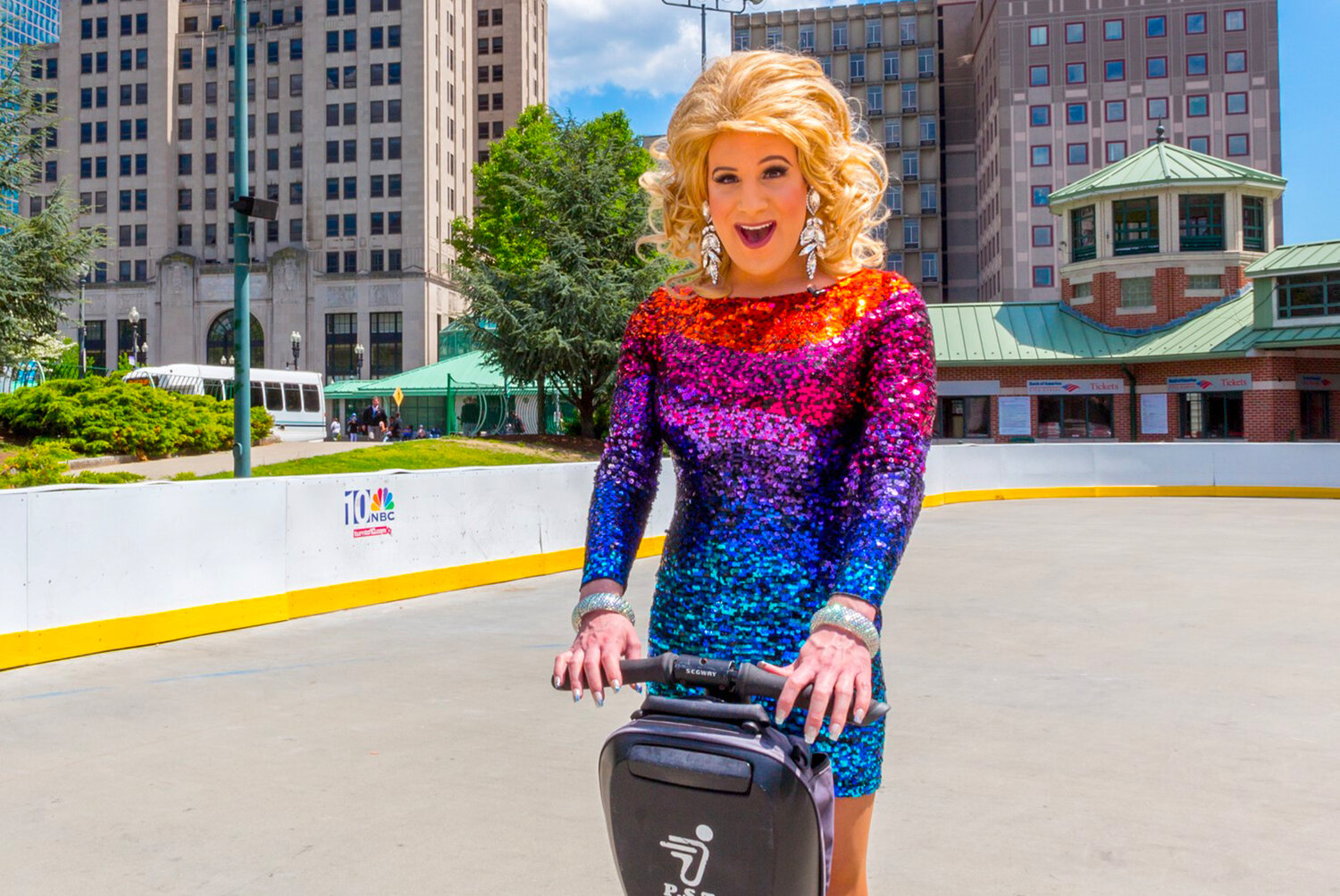 only_hughman's tweet card. Haley Star and LaDiva Jonz are all about glam and good deeds