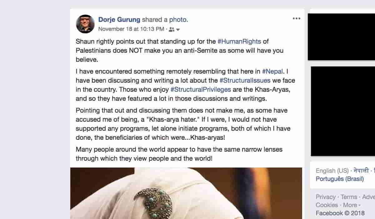 Dorje_sDooing's tweet card. When the level and quality of education is abysmally poor, sizeable portion of the population view others (and the world) through very narrow lenses. Here's an example of how some in Nepal have done...