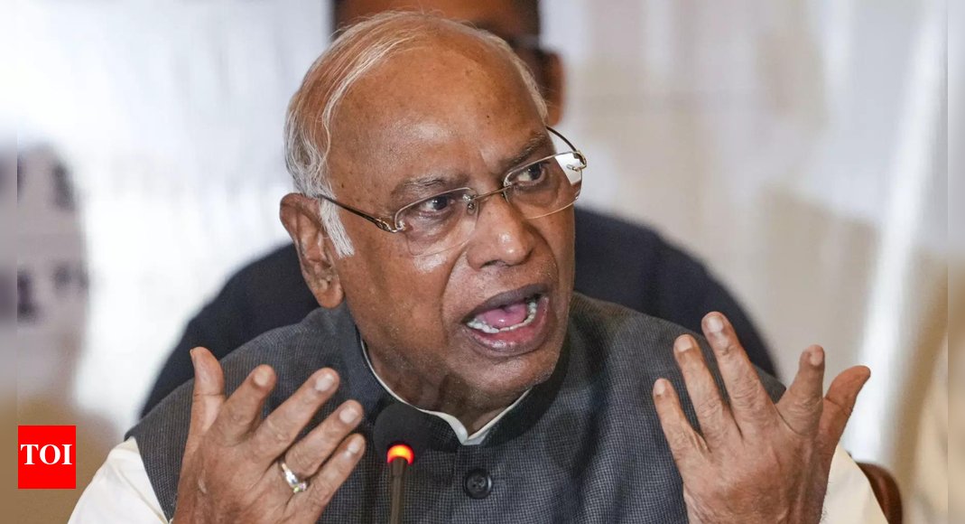 bhatta_agd's tweet card. India News: NEW DELHI: Congress president Mallikarjun Kharge on Monday refuted Prime Minister Narendra Modi's allegation that Rashtriya Janata Dal forced Congress.