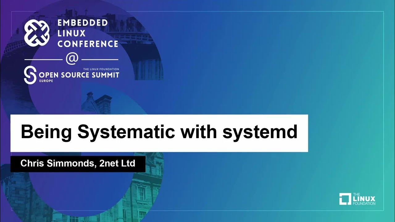 2net_software's tweet card. Being Systematic with systemd - Chris Simmonds, 2net Ltd