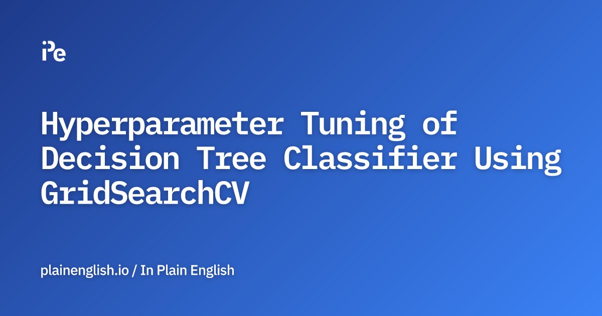inPlainEngHQ's tweet card. The models can have many hyperparameters and finding the best combination of the parameter using grid search methods.