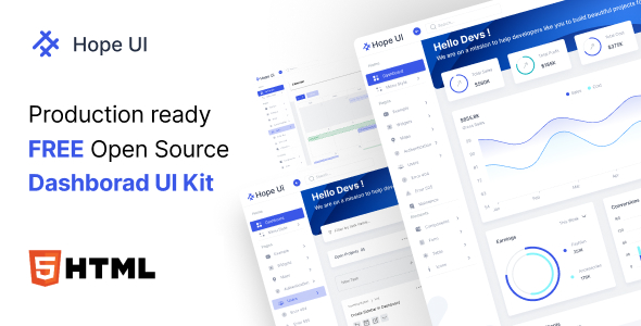 cdmistry97's tweet card. Hope UI, is a beautiful, free open source Bootstrap Admin Template. The best free Bootstrap 5 Admin Template includes a prebuilt admin panel for developers.