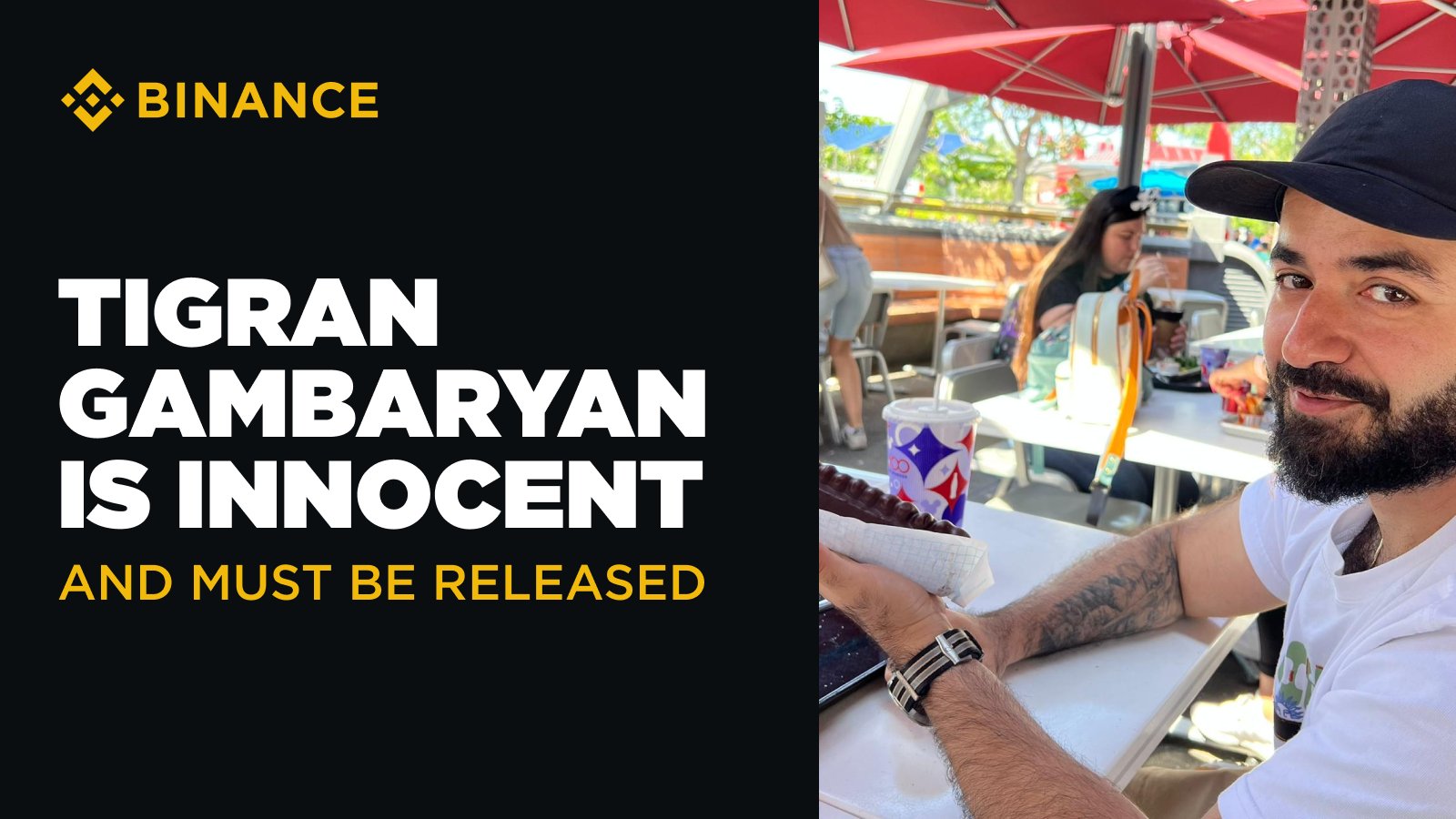 _RichardTeng's tweet card. Tigran Gambaryan is Innocent and Must Be Released