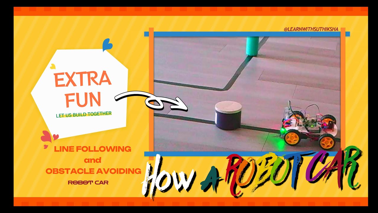 rajujrk's tweet card. Part - 14 | Line Following & Obstacle Avoiding Robot | Arduino Robot...