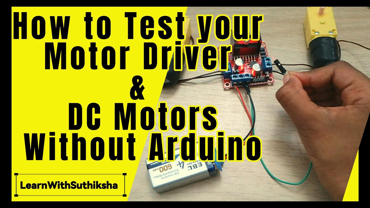 rajujrk's tweet card. Part - 9 | 🔌 How to Test Motor Driver and DC Motors Without Arduino...
